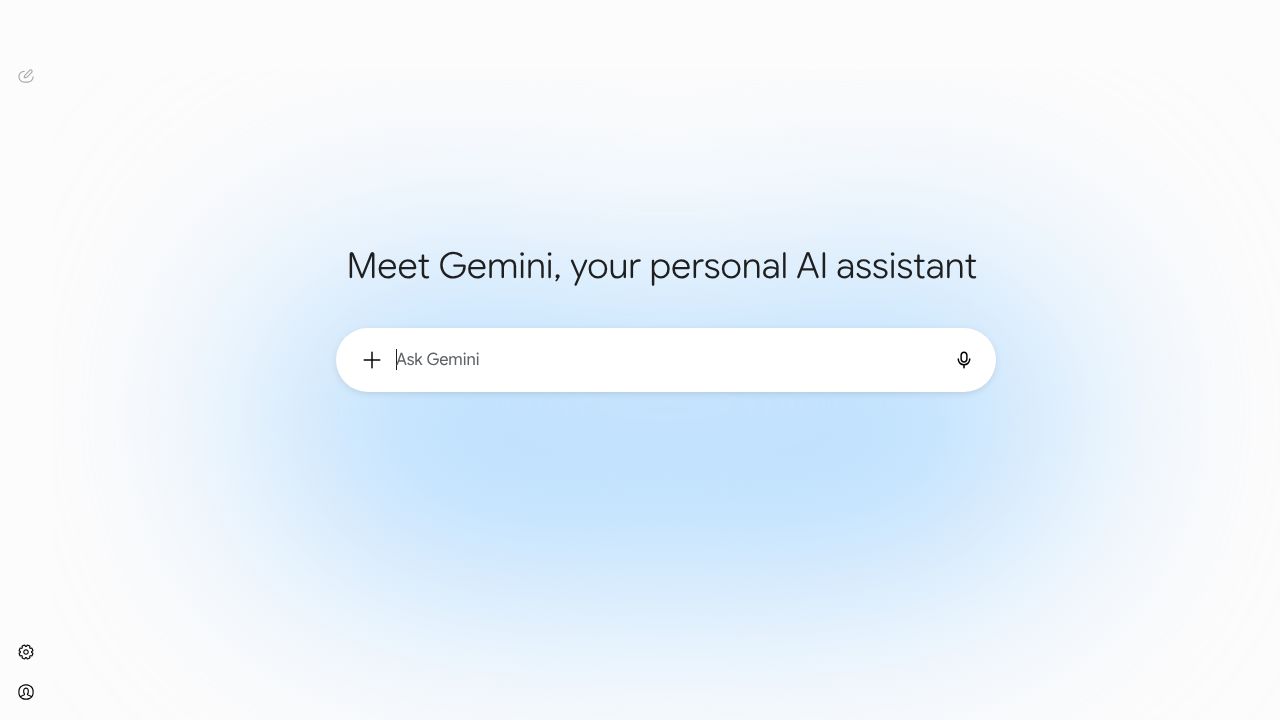Google Gemini interface, a ChatGPT alternative for Google Workspace users