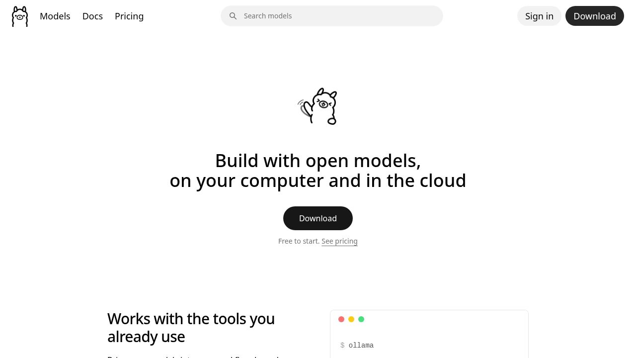 Ollama interface, a ChatGPT alternative for 100% local, zero-cloud privacy