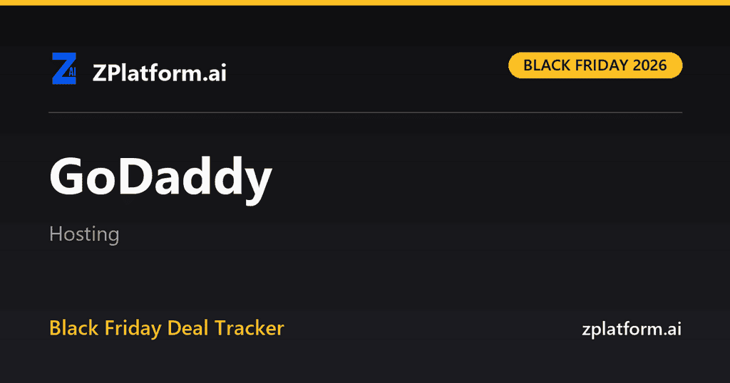 GoDaddy Black Friday 2026 deal