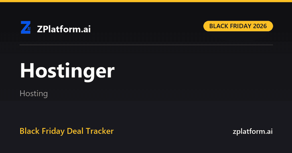 Hostinger Black Friday 2026 deal