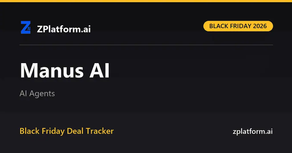 Manus AI Black Friday 2026 deal