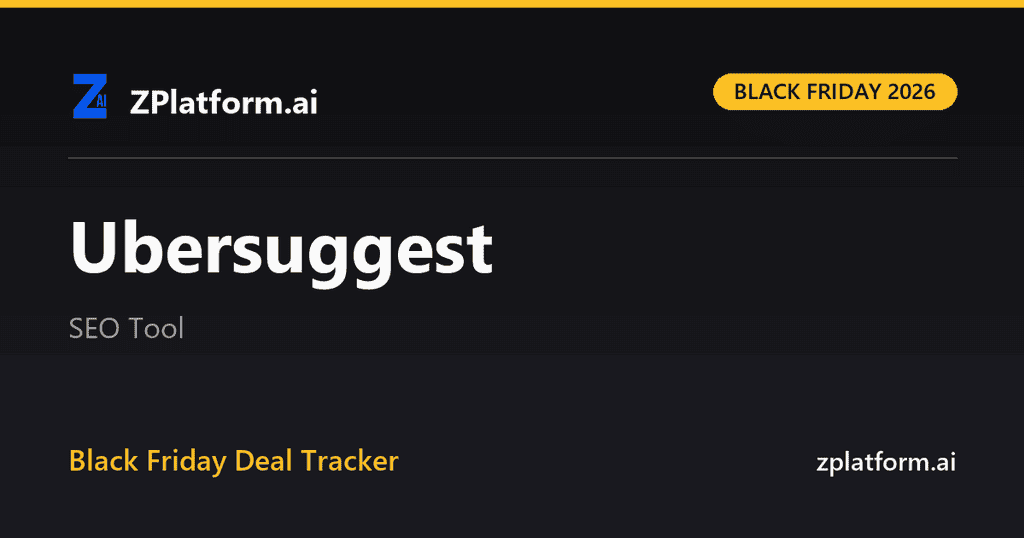 Ubersuggest Black Friday 2026 deal