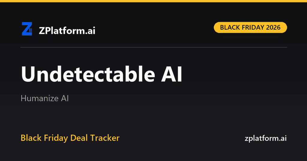 Undetectable AI Black Friday 2026 deal