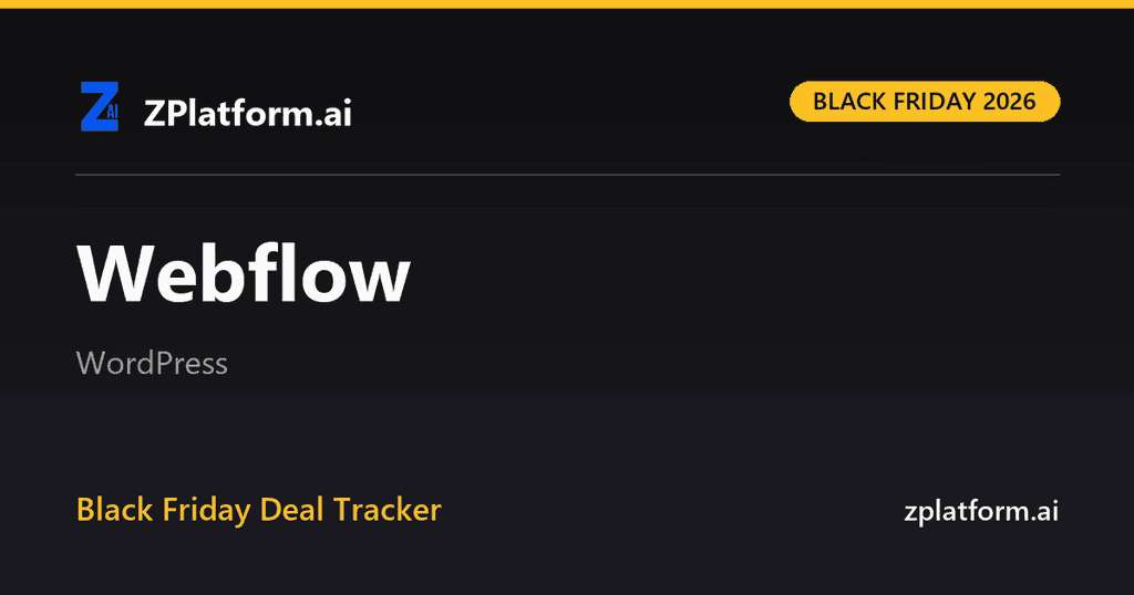 Webflow Black Friday 2026 deal