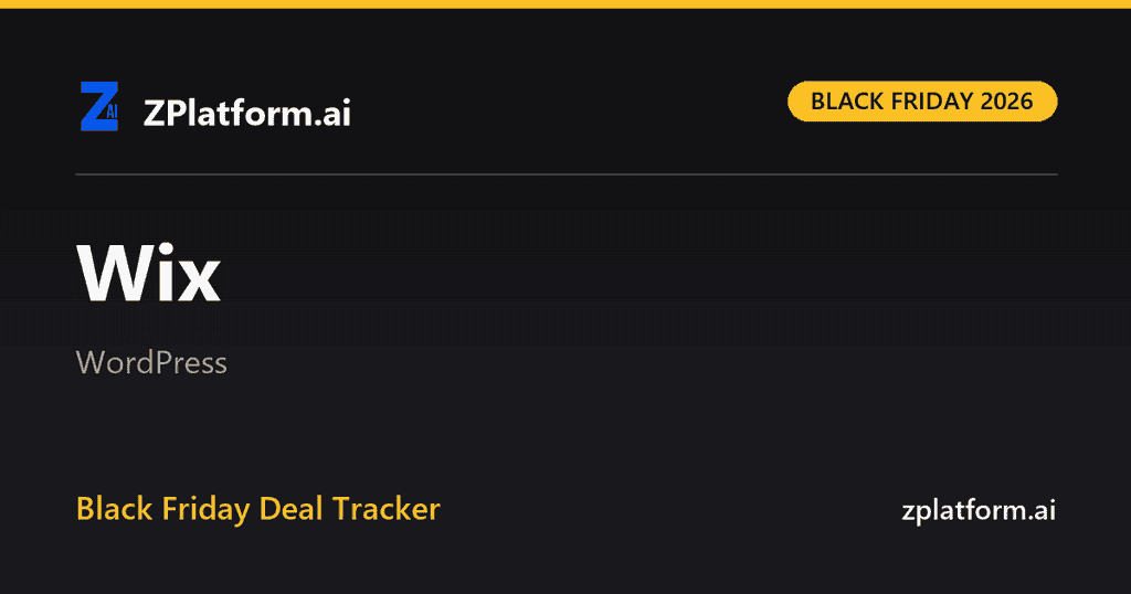 Wix Black Friday 2026 deal
