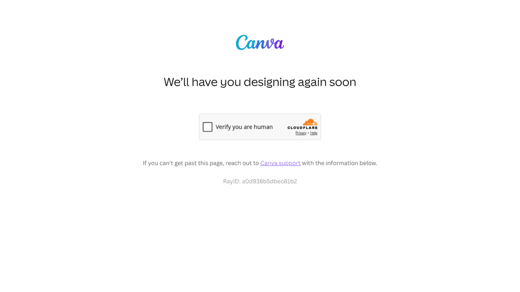 Canva AI portrait generator homepage