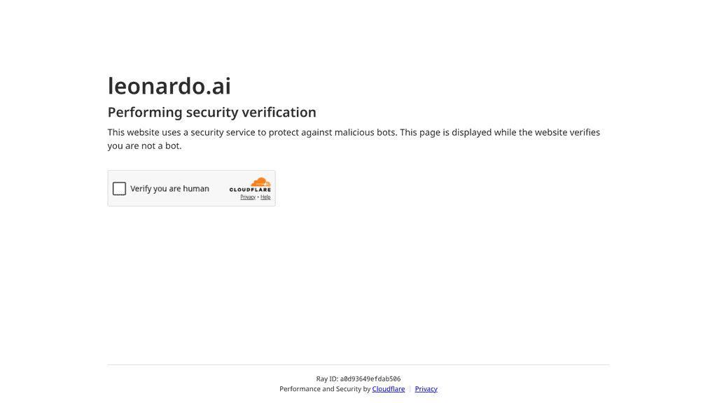 Leonardo AI portrait generation homepage