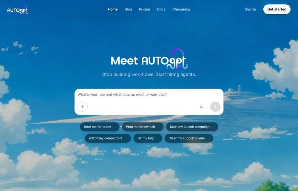 AutoGPT autonomous AI agent platform