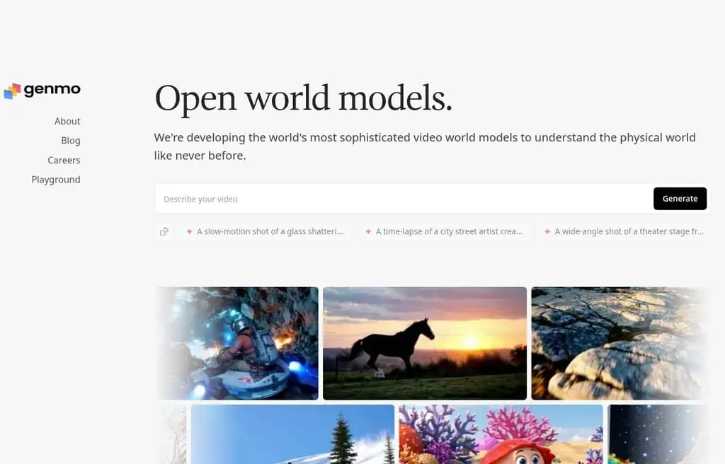 Genmo AI text-to-video generation