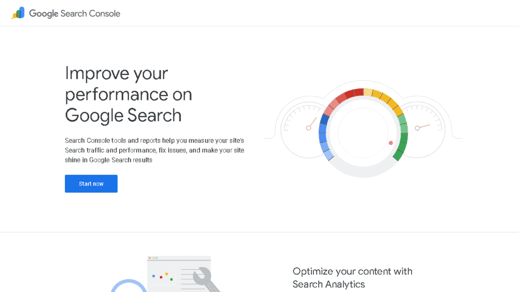 Google Search Console performance report showing clicks, impressions, and average position