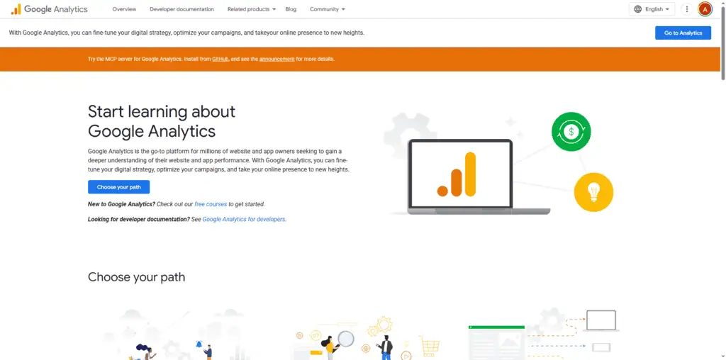 Google Analytics 4 showing organic traffic acquisition and user engagement metrics