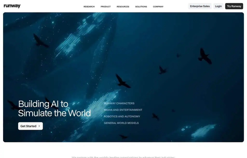 Runway AI image and video generation interface