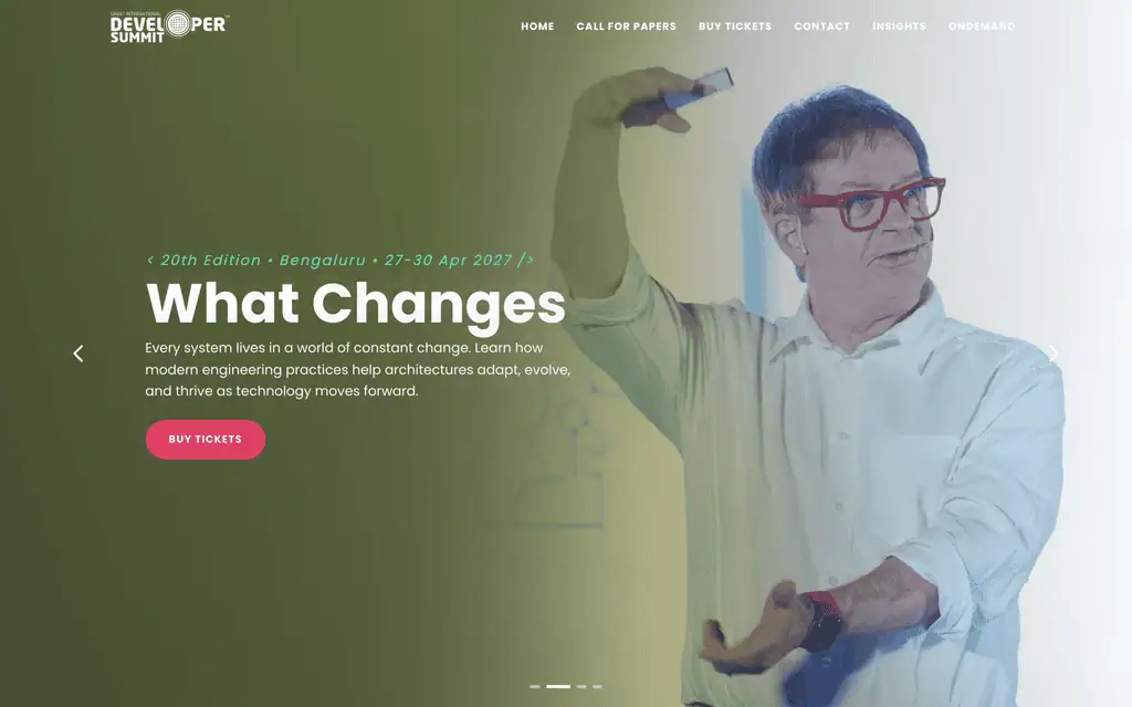 Homepage of the official GIDS 2027 website