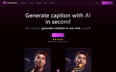 AutoCaption Affiliate Program affiliate program