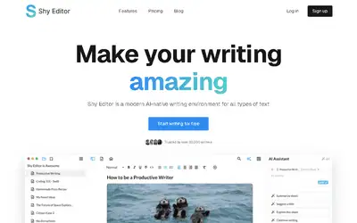 Shy Editor Affiliate Program affiliate program