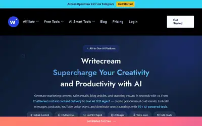 Writecream Affiliate Program affiliate program