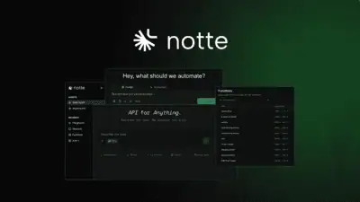 Notte is a cloud browser infrastructure platform that turns natural-language browser tasks into callable API endpoints for AI agents, with built-in st