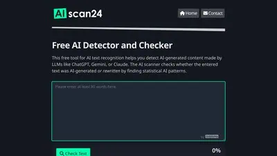 AIscan24 Review: I Scored 5 Samples in This Free AI Detector