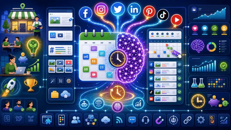 30 Best AI Social Media Scheduling Software for Small Business (2026)