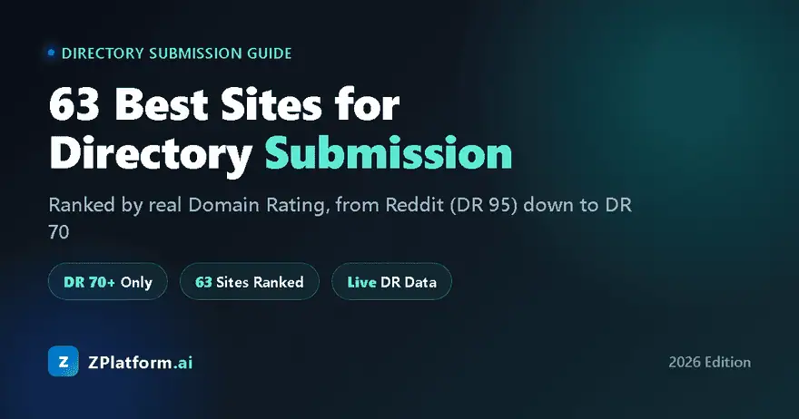 63 Best Sites for Directory Submission in 2026 (Ranked by Real DR)