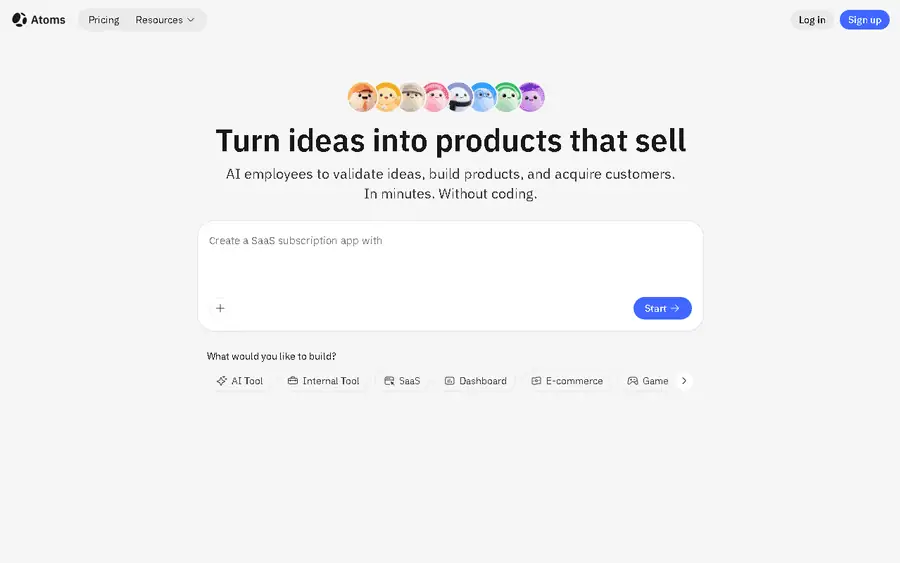 Atoms affiliate program - commission rates and program details