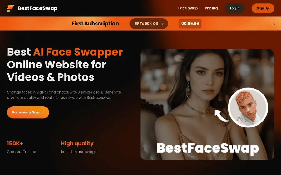BestFaceSwap AI affiliate program - commission rates and program details