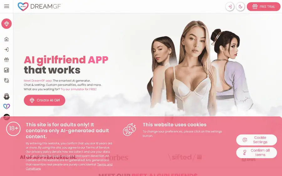DreamGF affiliate program - commission rates and program details