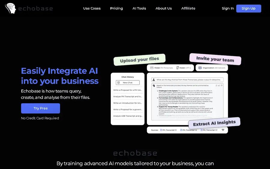 Echobase affiliate program - commission rates and program details