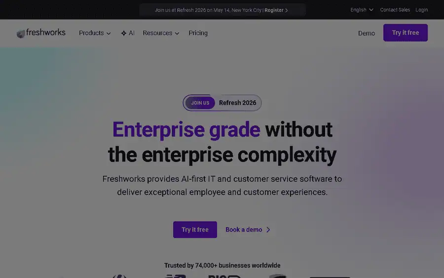 Freshworks affiliate program - commission rates and program details