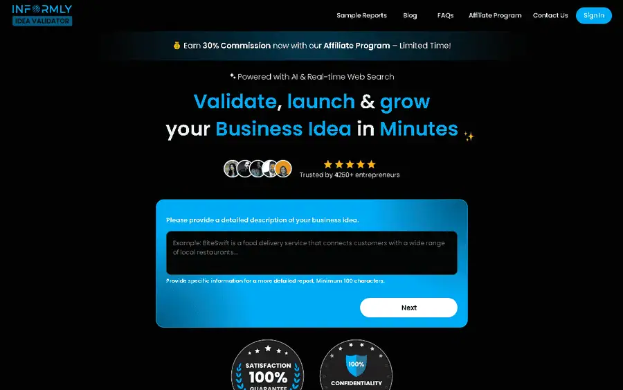 Informly affiliate program - commission rates and program details