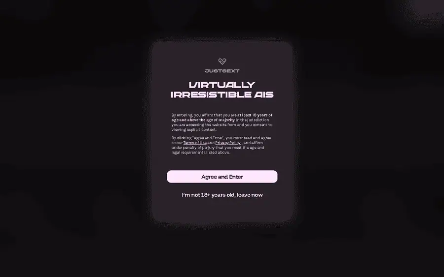 JustSext affiliate program - commission rates and program details
