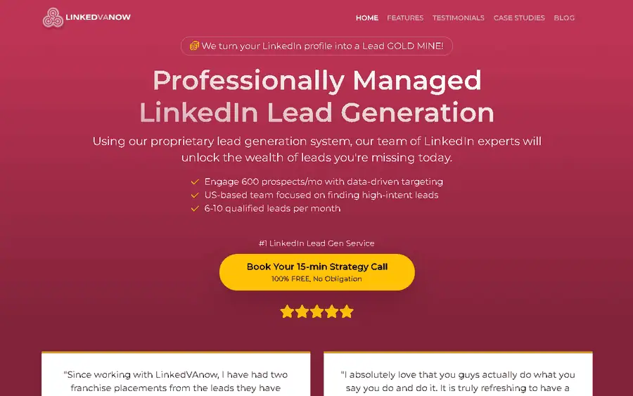 LinkedVAnow affiliate program - commission rates and program details