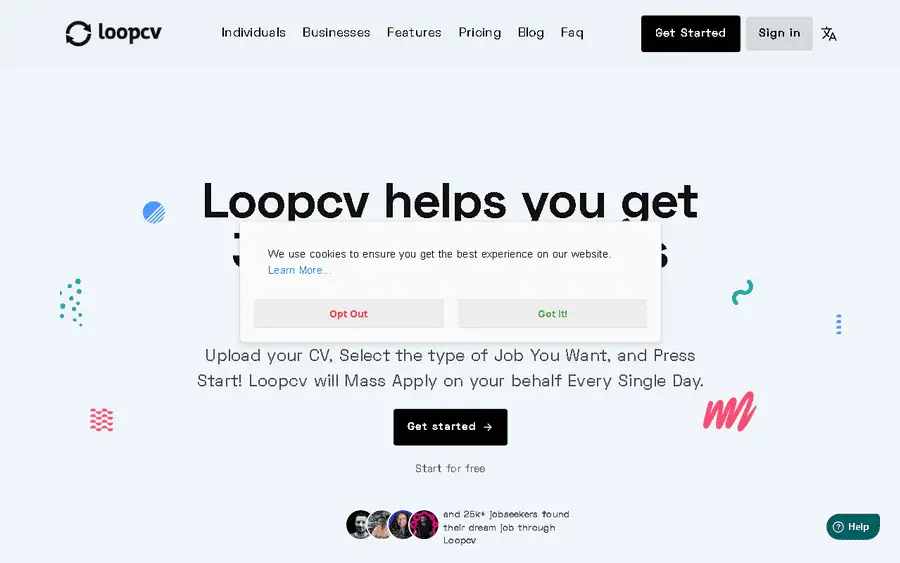 LoopCV affiliate program - commission rates and program details
