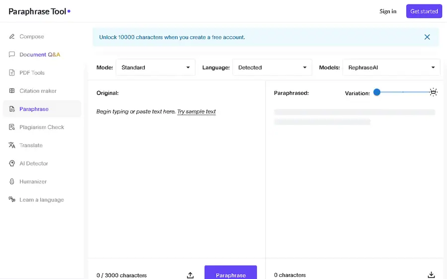 Paraphrase Tool affiliate program - commission rates and program details
