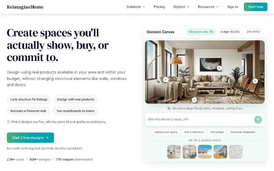 REimagineHome affiliate program - commission rates and program details