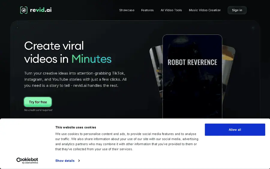 Revid AI affiliate program - commission rates and program details