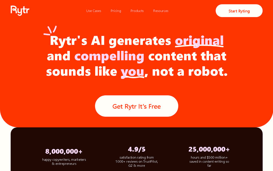 Rytr affiliate program - commission rates and program details