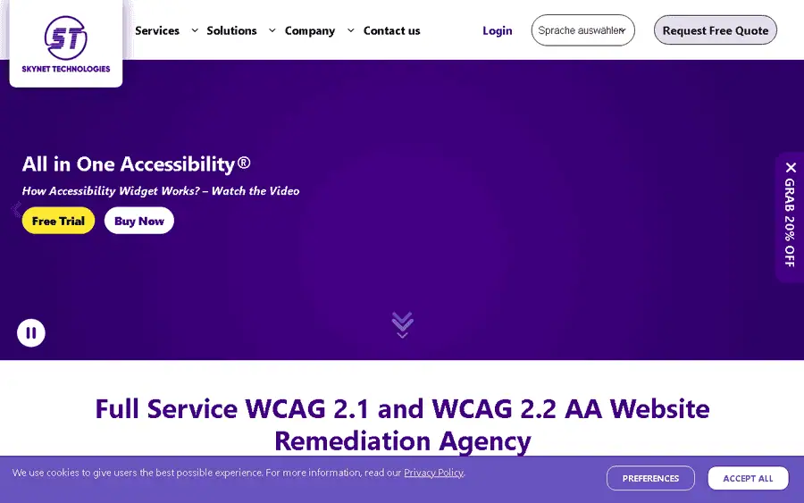 Skynet Technologies (AllAccessibility) affiliate program - commission rates and program details