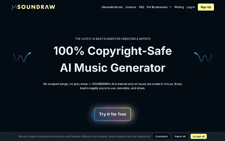 SOUNDRAW affiliate program - commission rates and program details