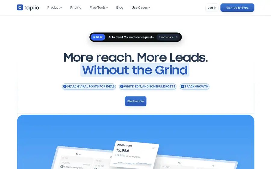 Taplio affiliate program - commission rates and program details