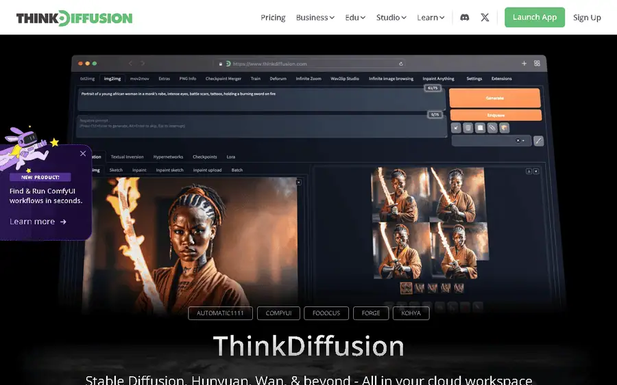 ThinkDiffusion affiliate program - commission rates and program details