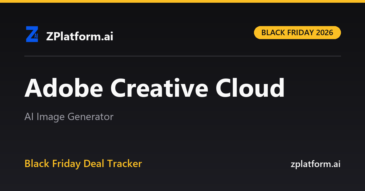 Adobe Creative Cloud Black Friday 2026 deal