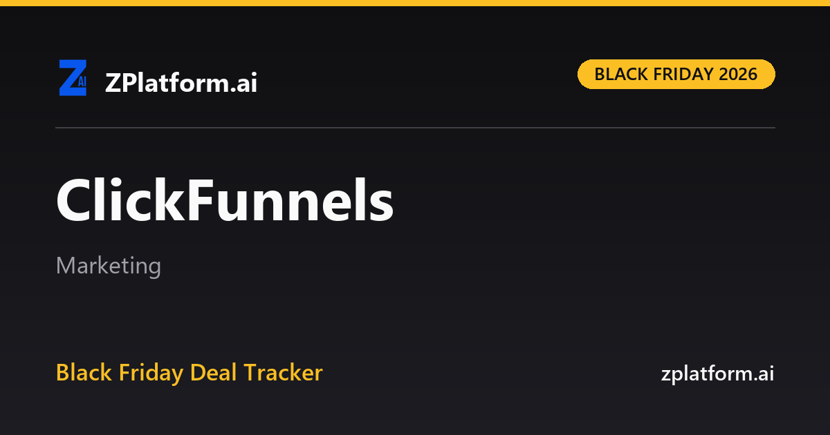 ClickFunnels Black Friday 2026 deal