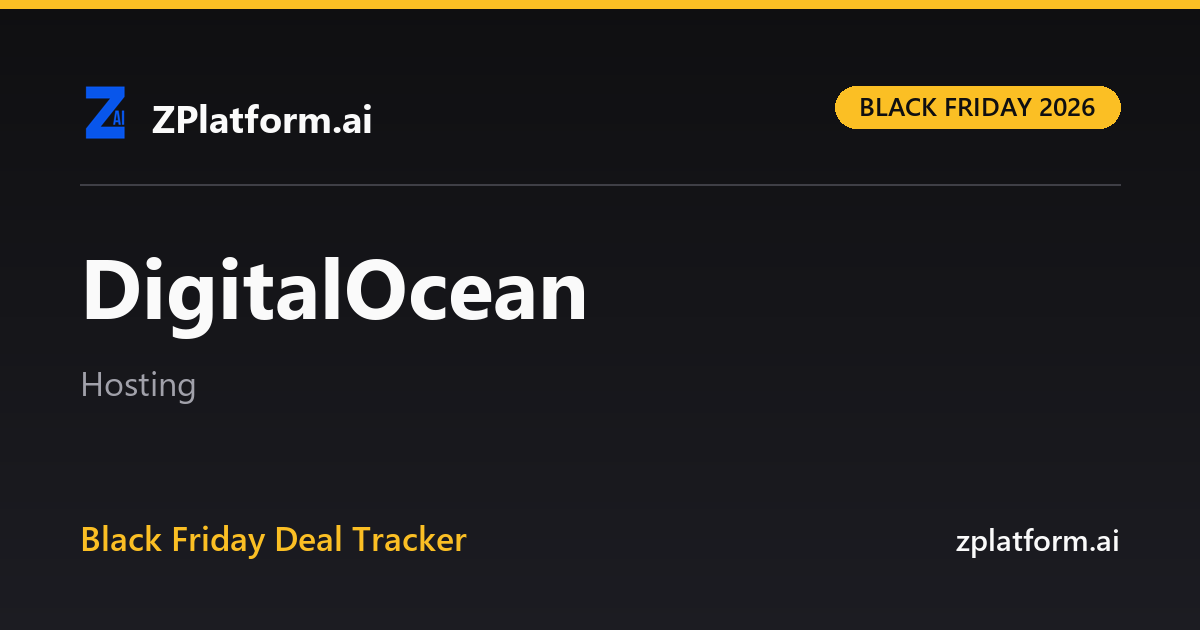 DigitalOcean Black Friday 2026 deal