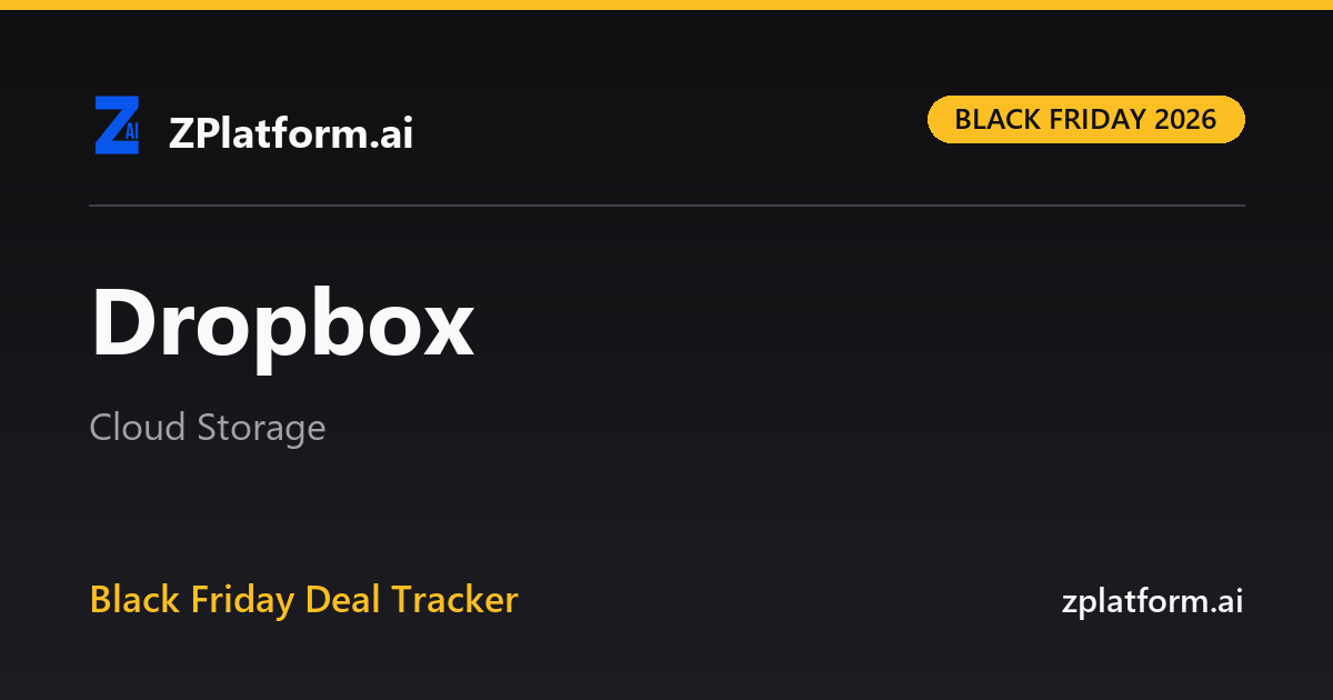 Dropbox Black Friday 2026 deal