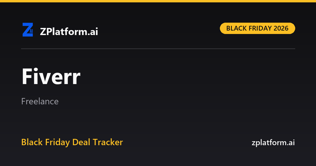 Fiverr Black Friday 2026 deal