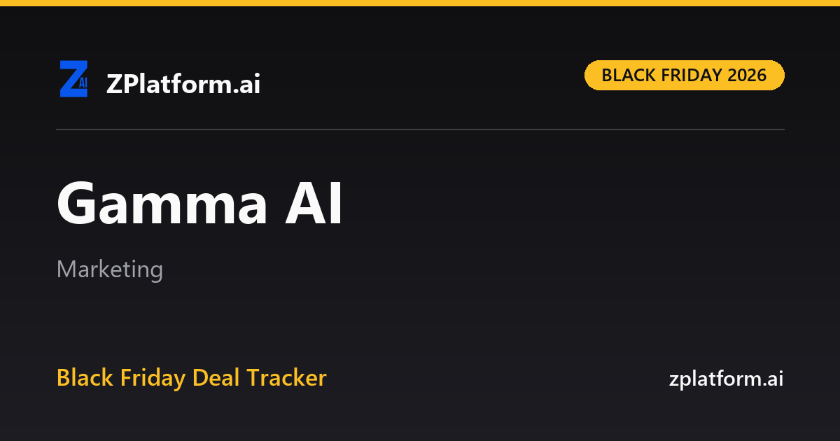 Gamma AI Black Friday 2026 deal