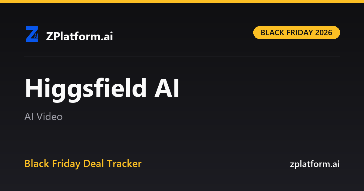 Higgsfield AI Black Friday 2026 deal