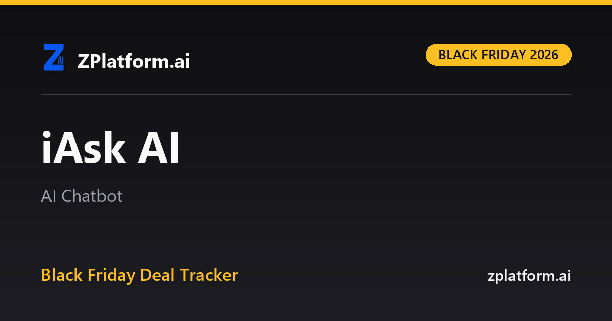 iAsk AI Black Friday 2026 deal