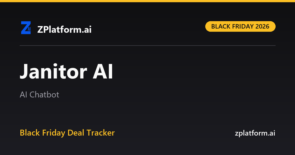 Janitor AI Black Friday 2026 deal
